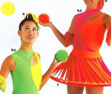 NEW DANCE TOPS LINED COLORS NEON SPANDEX Ch/Ad DANCE Tank tops many colors