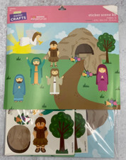 12 Easter He is Risen Sticker scene kit Easte...
