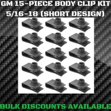 1926-1980 GM Interior Exterior Chassis Front End U NUTS BODY BOLT CLIPS 5/16-18