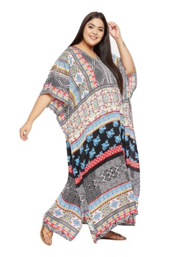 Abito maxi donna caftano lungo taglia taglie forti kimono boho caftano regalo di Natale - Foto 485 di 604