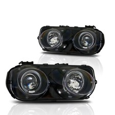 For 1994-1997 Acura Integra Projector Headlights Headlamps Black Clear Lamps Lr