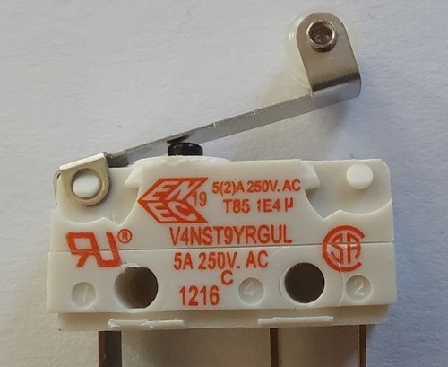 Micro Switch IP67 Saia-Burgess V4NST9YRGUL Microinterruttore 250V/AC momentaneo