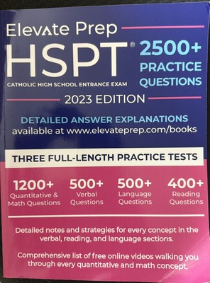 Elevate Prep  HSPT: 2500+ Practice Questions