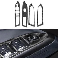 Real Carbon Fiber Window Lift Switch Panel Cover For Colorado for Canyon 2015-22