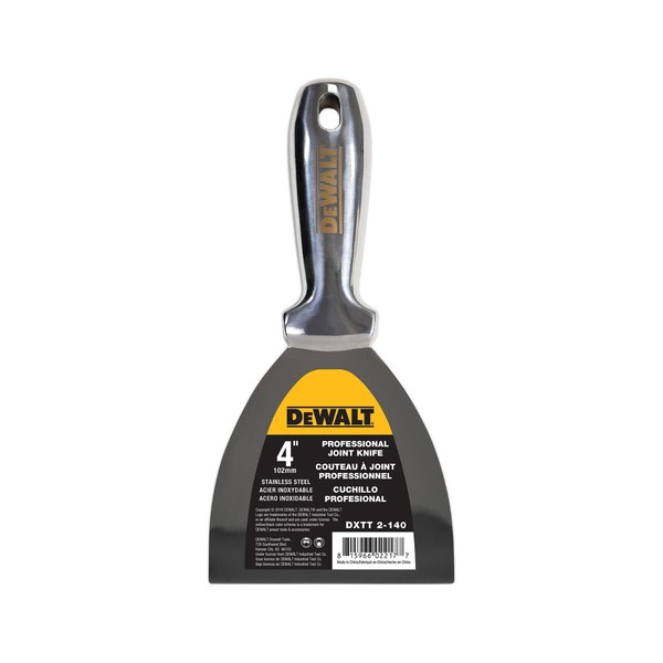 Dewalt Spachtel Ganz Aus Edelstahl Rostfrei 102Mm Malerspachtel Trockenbau 2-404-image
