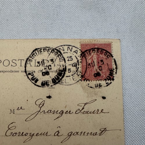 1905 Gordon Bennet Cup Circuit D'Auvergne Postcard Post Card Vintage Posted - Picture 10 of 12