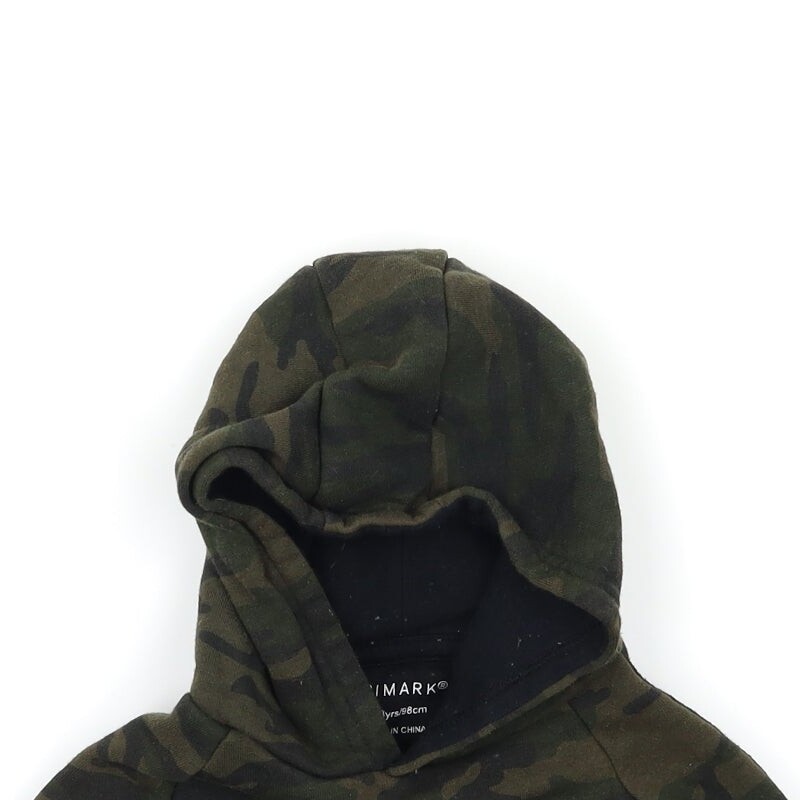 Primark Boys Green Camouflage Cotton Blend Hoodie Size 2-3 Years image 4