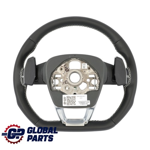 Steering Wheel Audi Q3 SQ3 RSQ3 NEW Black Leather Flat Bottom Paddle Shift - Picture 13 of 14