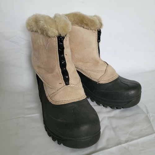 Waterproof Winter Snow Rain Boots Tan 