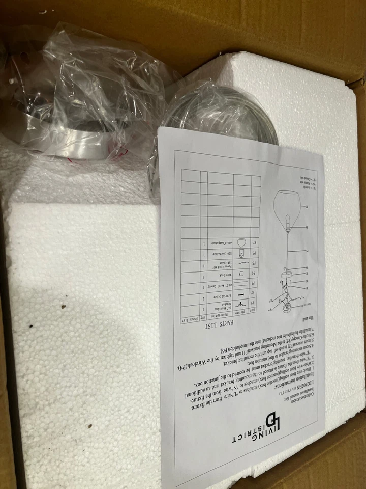 Elegant Lighting LD2402BN Axiom 14" Wide Pendant, Burnished Nickel - Image 3 of 4