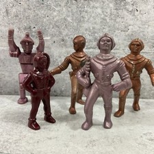 VTG 1950s Lot of 5 Ajax Archer Spaceman Space Ranger Hard Plastic Action Figures