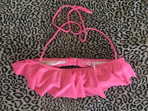 neon pink halter top