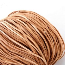 5M Flach Echtes Leder Schnur Seil DIY Basteln Armband Schmuck Saiten Retro