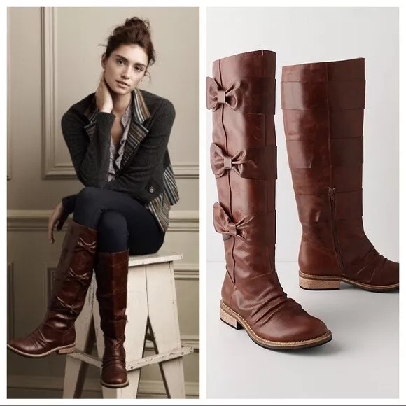 Anthropologie bow best sale boots