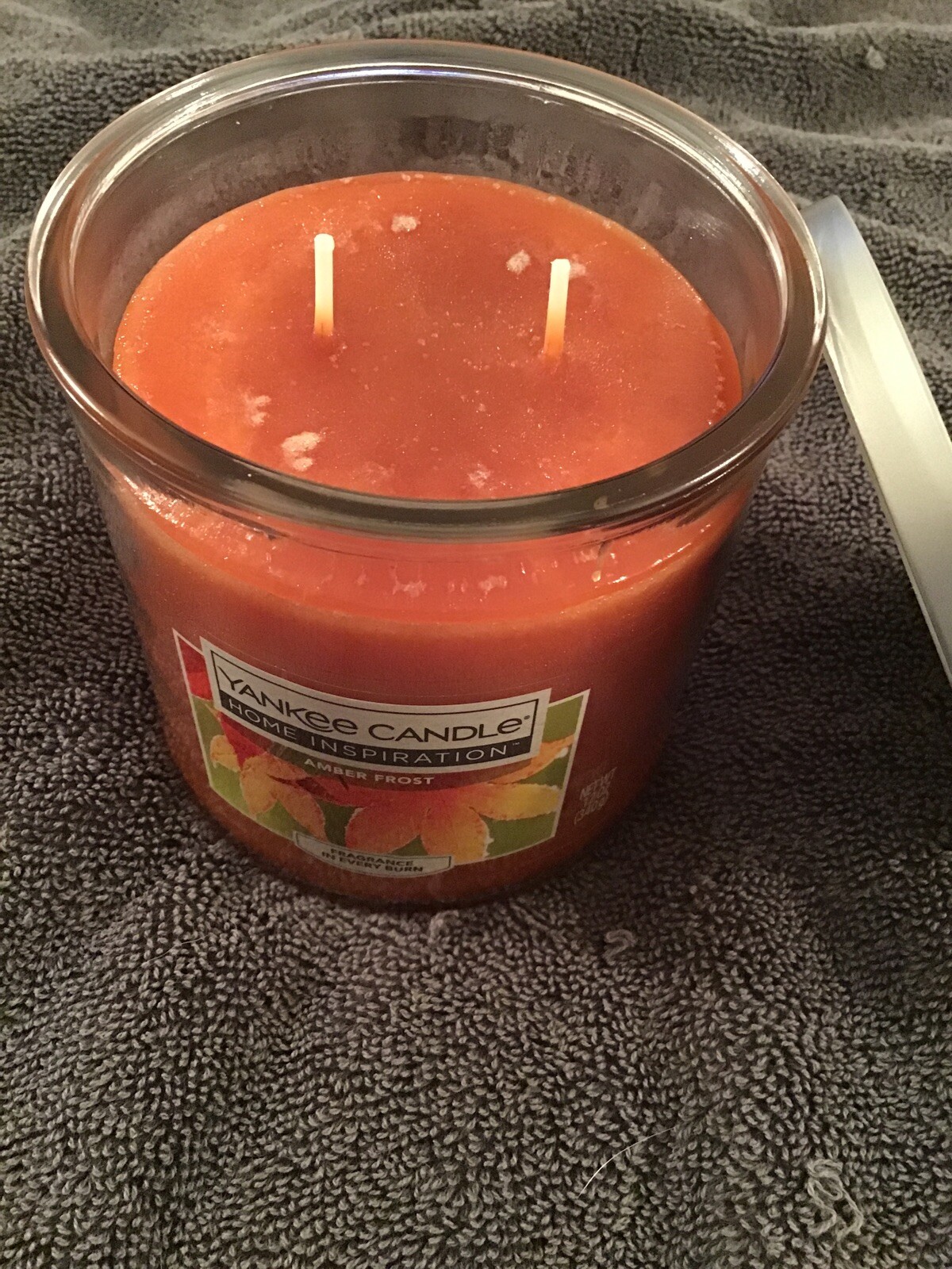 Yankee Candle Amber Frost 12 Oz Jar Candle eBay