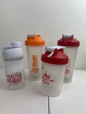 Lot Of 4 Blender Bottle Classic Shaker Balls Included Red, Orange, Purple