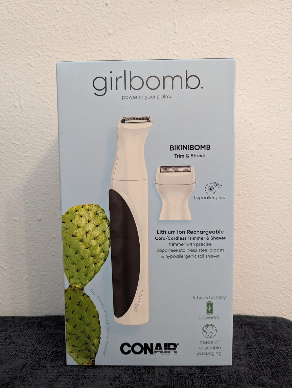 New Conair GIRLBOMB Bikini Trimmer and Shaver Set, Wet/Dry