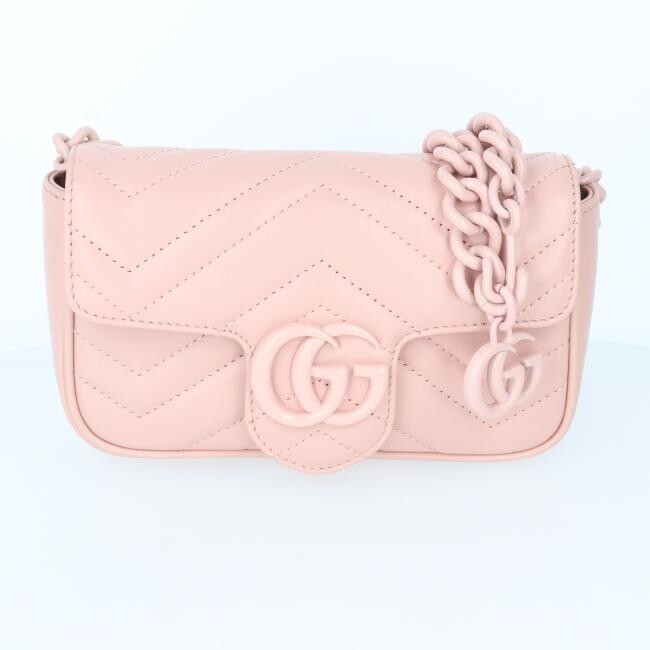 Gucci 699757 GG Marmont Bag Shoulder Pink Chain Ladies/Women | eBay