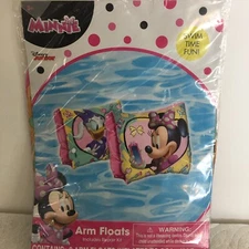 Arm Floats “Swim Time Fun!” Minnie Mouse-2 Arm Floats & Repair Kit Free Shipping