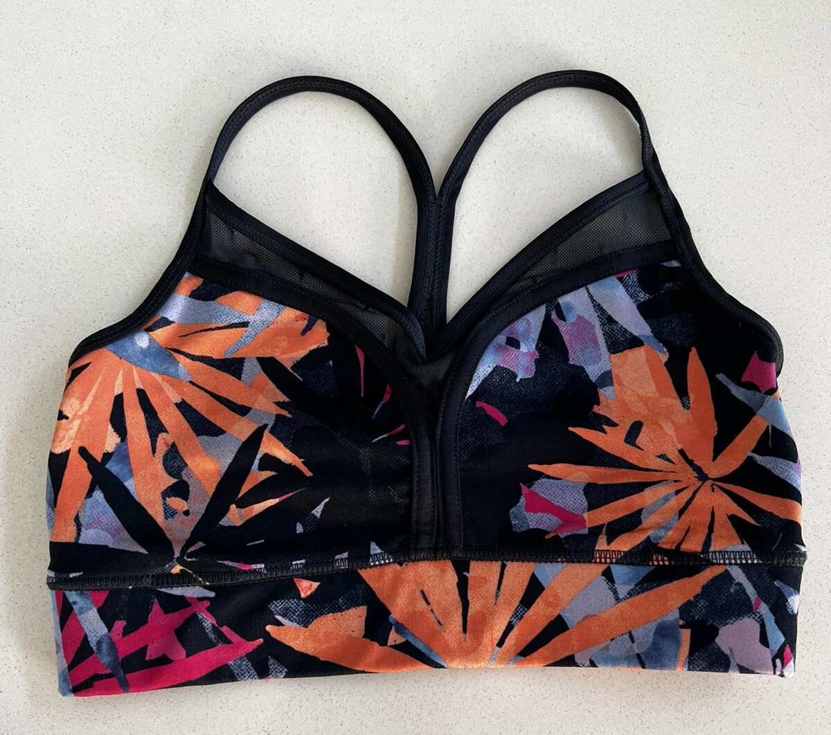 Women Sports Bra Size Small Colourful Pattern Cotton On Body Yoga Running