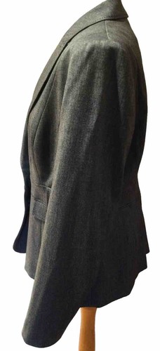 Ladies BHS “W” Grey Lined Blazer/Jacket Faux Belt £ Pockets U.K. 16 BNWOTS - Picture 2 of 6