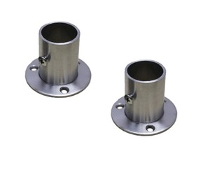 Nelxulas Stainless Steel Closet Rod Flange Holder For Pipe Ax1