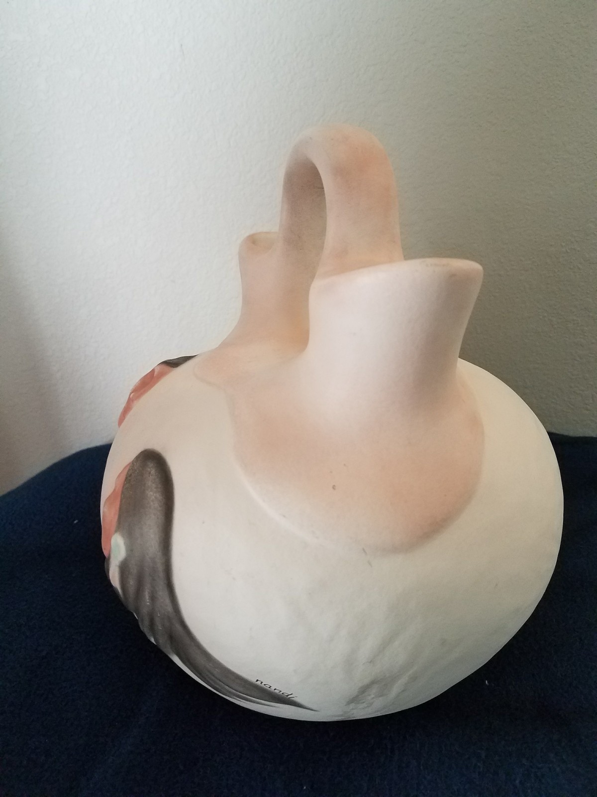 Vintage Native American Art Pottery Vase Signed Nandi Pueblo Indian Southwest eBay