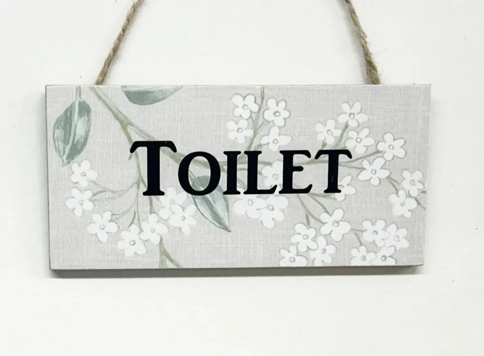 Craftworks Toilet Wooden Door Plaque/Sign - Image 3 of 4