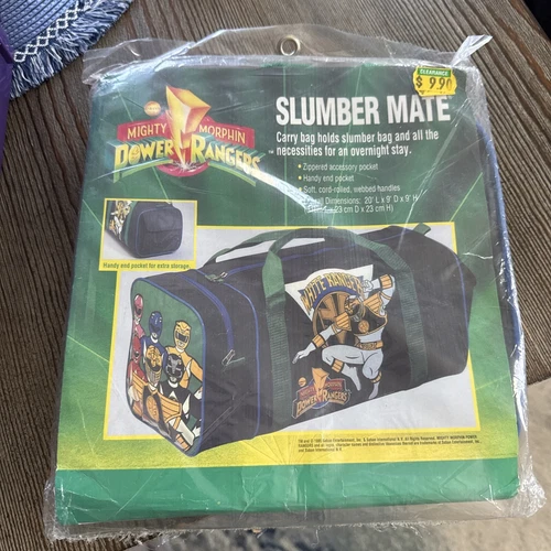 Power rangers Vintage 1995 Slumber Mate Bag, New in Sealed Packaging. Rare