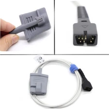 Compatible with N.o. nin 8000 Spo2 Senor with Adult Soft Tip 7Pin Connector 1M