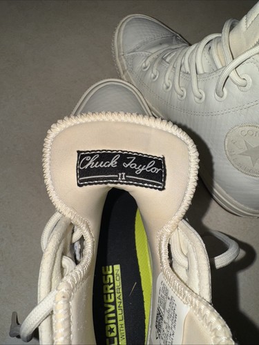 REDUCED!! Converse Chuck Taylor Allstar CTAS II Boot Hi White 153574C 7W 5M GC - Picture 11 of 12