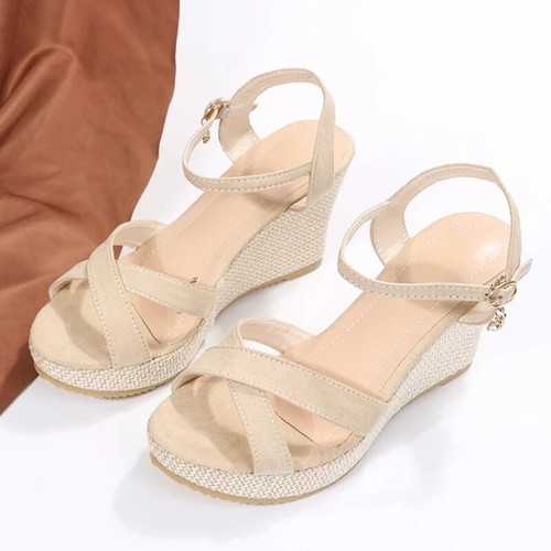New Fashion Sandals, Wedge-heeled Waterproof ,Thick-soled Platform-soled Sandals - Picture 6 of 11
