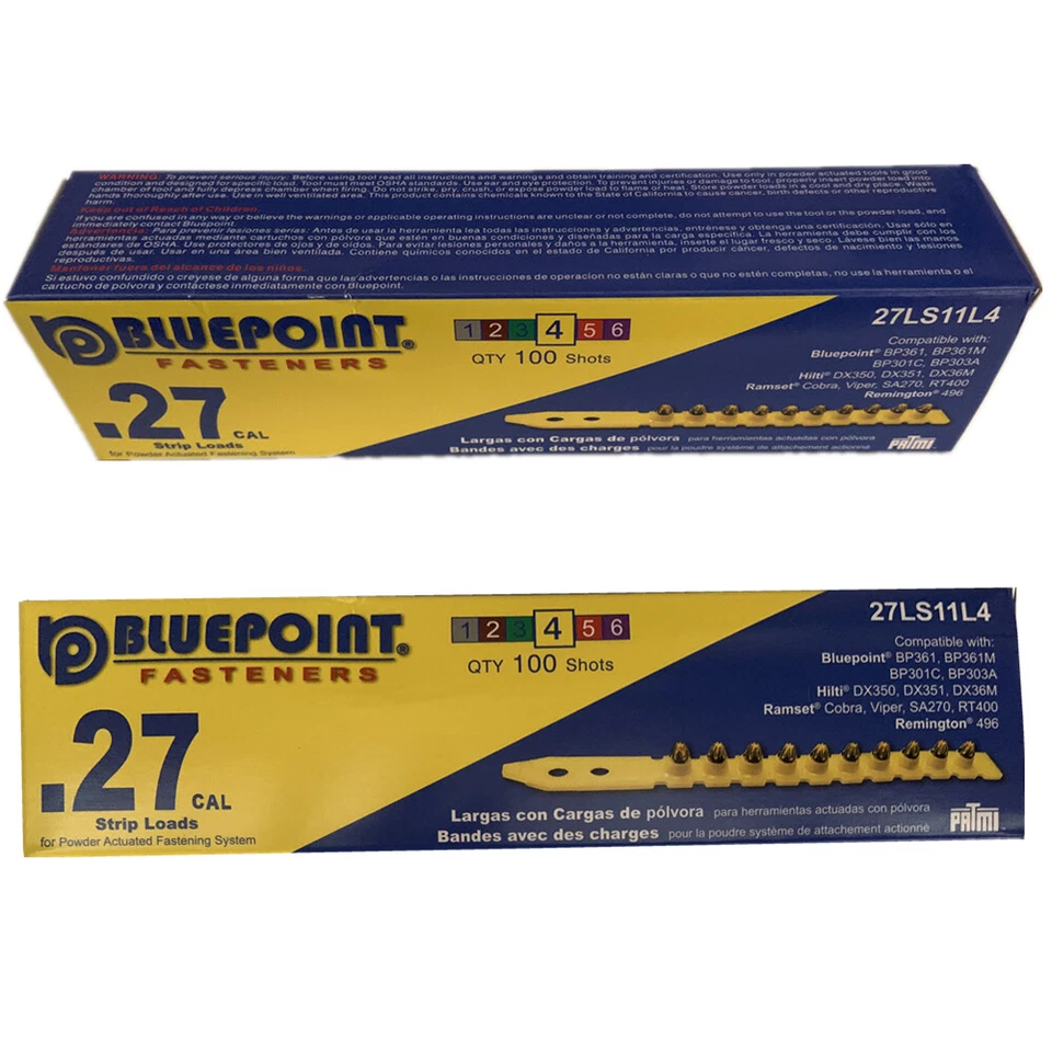 200 Level-4 Yellow Strip Loads for Ramset SA270, Cobra+ Viper Tools XT540,Strong - Image 4 of 4