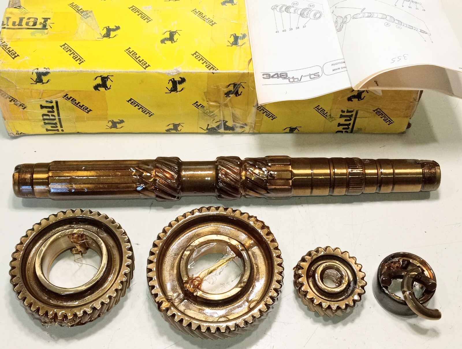 Ferrari 348 Transmission First Gear Reverse Cluster Set_Shaft_Mondial_70000783