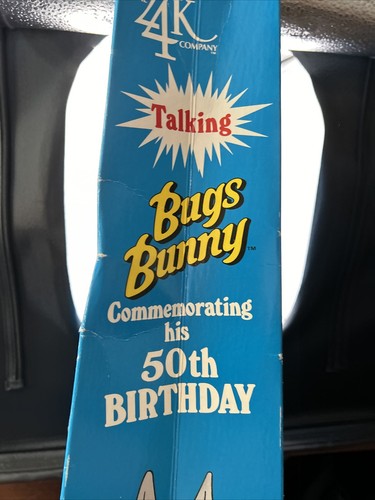 Vintage Bugs Bunny 50th Birthday Collection 24" Stuffed Plush Toy "works" W/Box - Picture 14 of 19