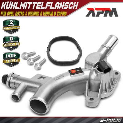 Kühlmittelflansch  Wasserflansch für Opel Astra J Insignia A Meriva B Zafira