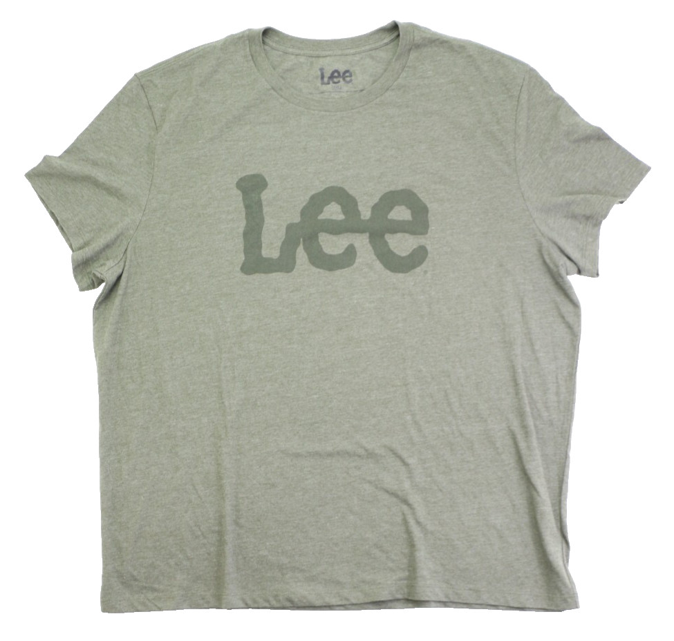 Футболка с логотипом Lee Regular Fit мужская размер XXL Оливково-зеленая Новая 4890₽