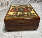VINTAGE M.L. HUMMEL PICTURE TUNE FASCINATION WALTZ JEWELRY BOX MADE IN ITALY — photo 6