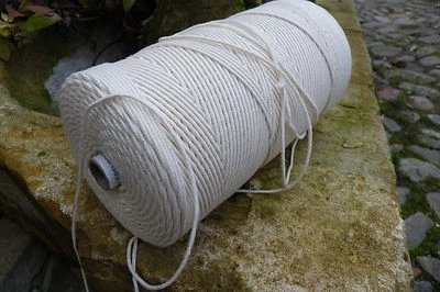 Runddocht Öko-Tex Kerzendocht Wick'n Fun Kerzen Docht Öllampe Wachs ( Ø 1- 4 mm)