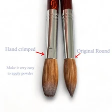 Vanfa 100% Kolinsky Acrylic Nail Brush - Size #B16 Round Head