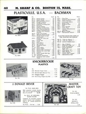 1955 PAPER AD Plasticville USA Toy Hospital House City