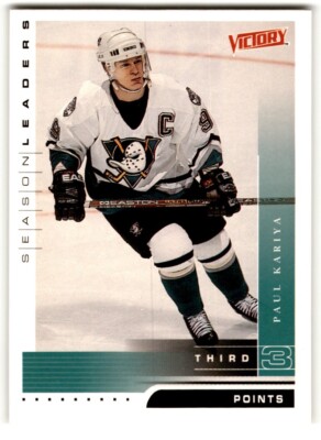 1999-00 Upper Deck Victory Leaders Paul Kariya #338 Anaheim Mighty