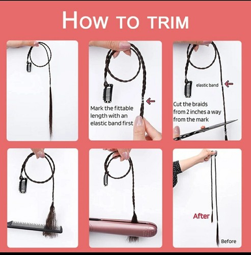 2-4 x Clip In Extension Capelli Lunghi Evidenziazione, Strisce Scintillanti, Trecce + Omaggio📦 - Foto 17 di 211