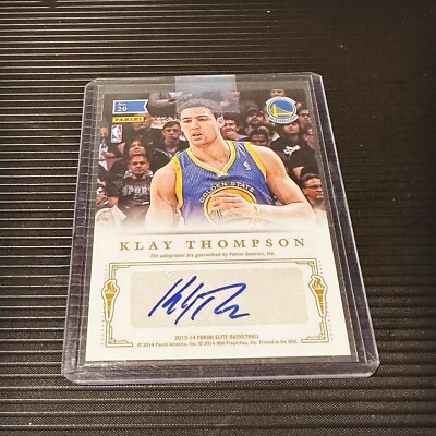 2013-14 PANINI ELITE PASSING THE TORCH AUTO #20 JASON TERRY/KLAY THOMPSON /25