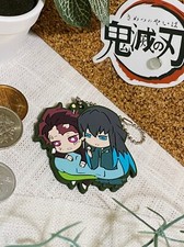 Muichiro Tokito Tanjiro Kamado Rubber Strap Keychain Charm Demon Slayer Anime