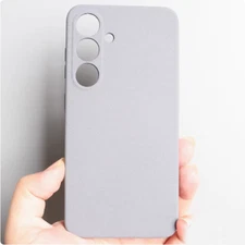 For Samsung Galaxy S25 Plus/Ultra, Sandstone Matte Soft Silicone TPU Case Cover