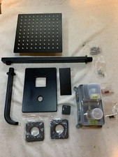 Tub and Shower Faucet Set Matte Black Shower System with 8-Inch Rain ...