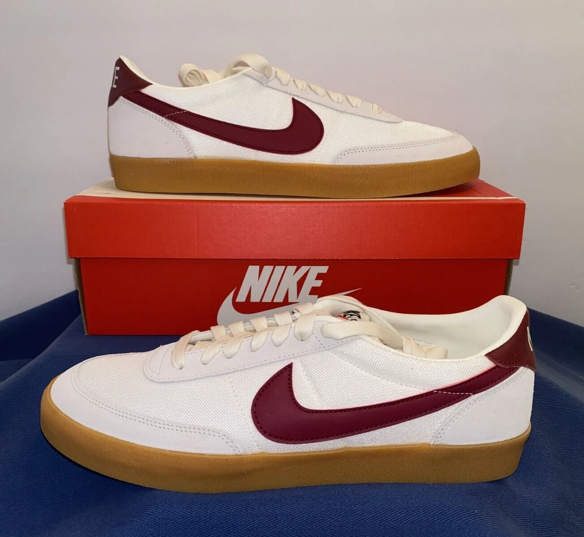 Nike Killshot Vulc Mens 8.5 Sail Team Red Gum Yellow Shoes J Crew AQ4133-100 Nike Killshot Vulc Team Red for Sale | Authenticity  main image 4