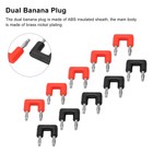2 Way Banana Plugs Professional Spacing 19mm 5 Sets Dual Banana Plugs J.20004