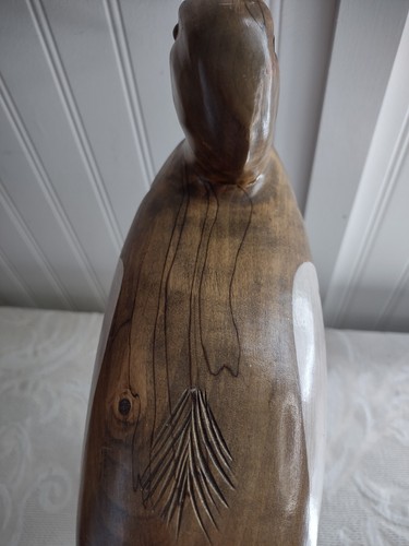 George Stewart American Oyster Catcher Bird Hand Made Wood Carving 7/99 No394 - Picture 13 of 17